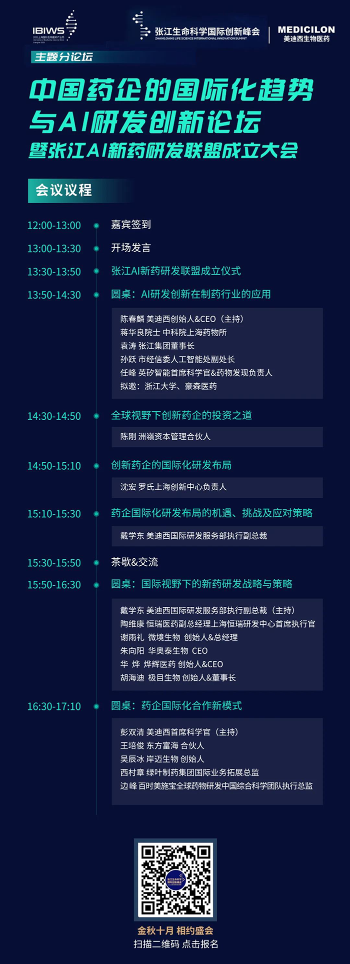 中国药企的国际化趋向与AI研发创新论坛暨张江AI新药研发同盟成立大会