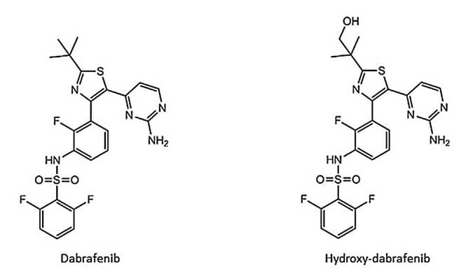 开发并验证新的LC-MS/MS步骤，用于定量人血浆中达拉非尼及其重要代谢物羟基达拉非尼 (OHD)。本钻研中OHD(纯度>99%)通过6008集团合成
