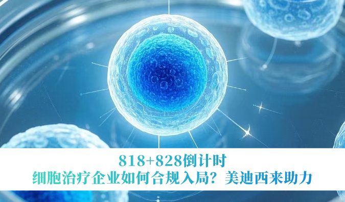 818+828倒计时 | 细胞医治企业若何合规入局？6008集团来助力